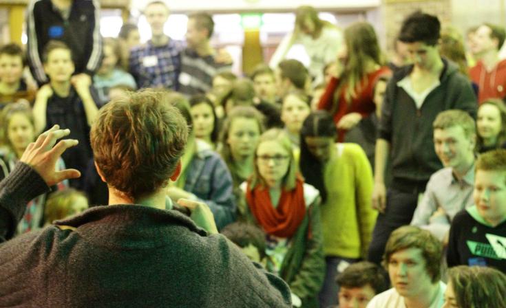 Young people gathered at a past Live Life Loud event